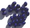 25 9x6mm Oval Royal Blue  Miracle Beads